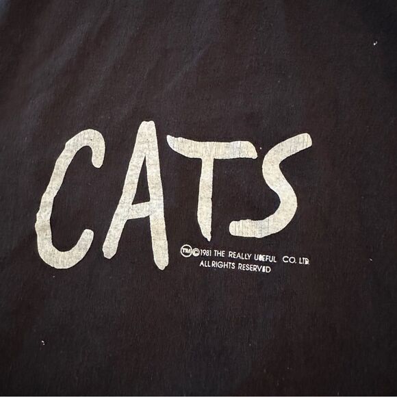 Cats Vintage 1981 Broadway Musical T Shirt - Picture 5 of 10